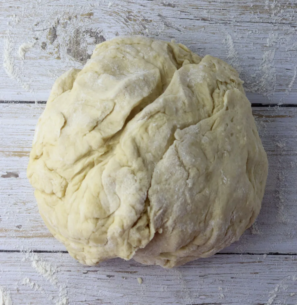 knead cheese rolls dough